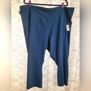 Old Navy Active Blue PowerSoft High-Rise Crop Leggings Deep Pockets Size 4x
